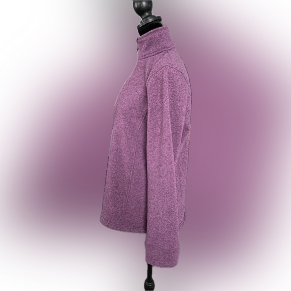 Lands’ End Sweater Fleece 1/4 Zip Pullover - Size Medium - Picture 4 of 7